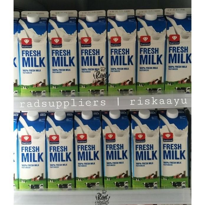 

(Expert) [SUPER SPESIAL PRICE] Diamond Fresh Milk Plain 4pack (4x946ml), Harga ..