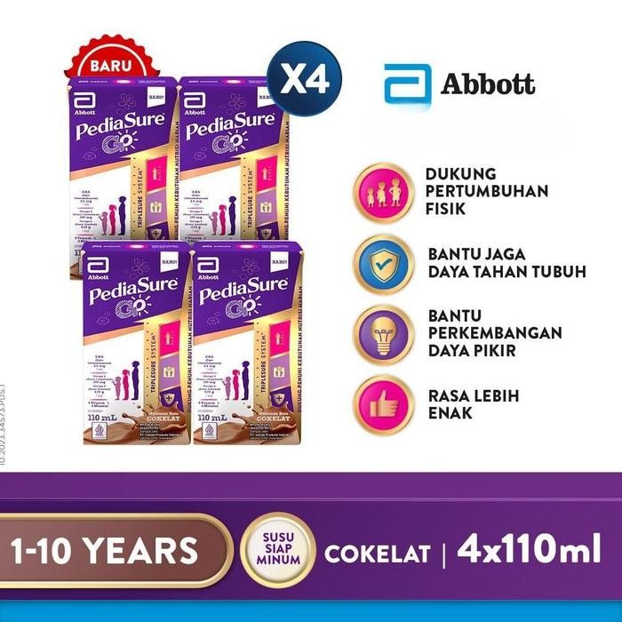 

(Expert) PEDIASURE GO - Rasa Cokelat Dan Vanila - Pediasure UHT - Pediasure Cokelat Dan Vanila