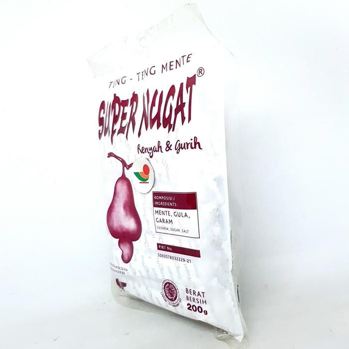 

(Expert) SUPER NUGAT TENG ENTENG KACANG MENTE 200gr HALAL MUI TING ENTING OKE