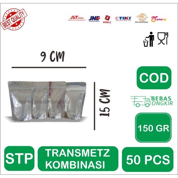 

(Expert) Kemasan Abon STANDING POUCH COMBI SILVER 9 x 15