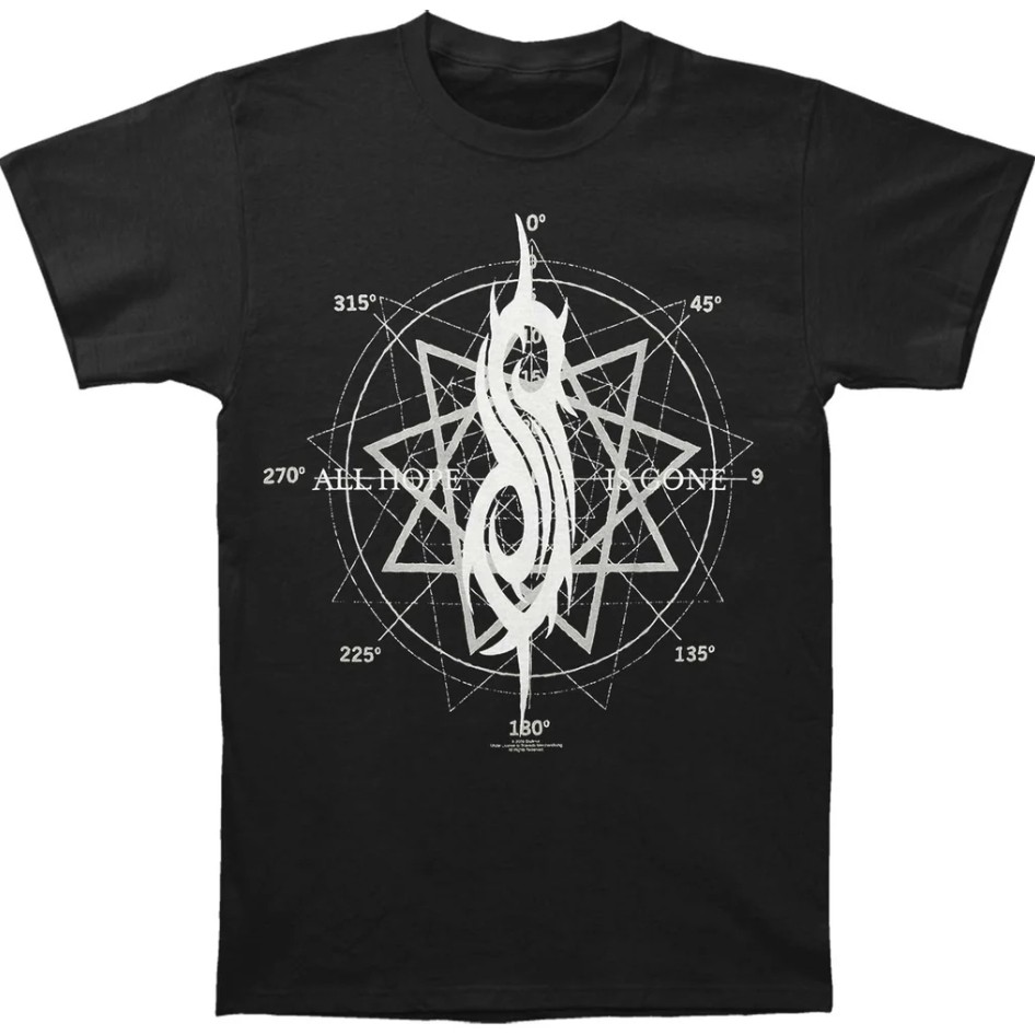 Kaos Slim Fit All Hope Star Band Slipknot Katun Unisex Pria Wanita