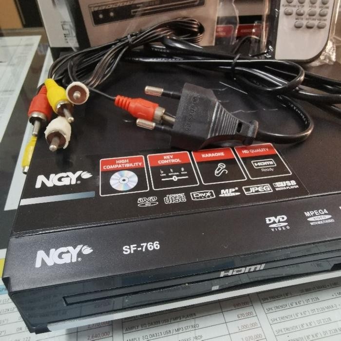 Dvd Player Nagoya Ngy Sf 766 Sf766 Steel Body Bodi Full Besi Usb Pasti Ori