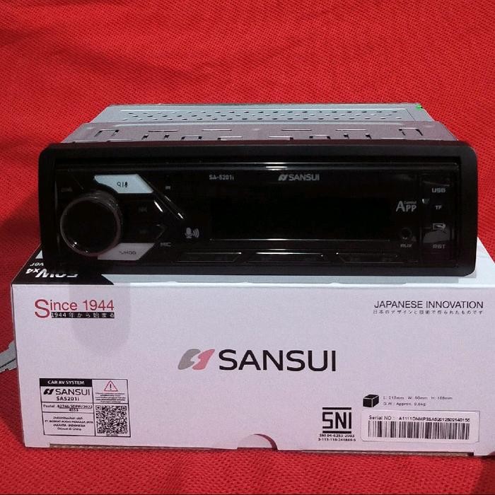 Single Din Sansui Sa-5201I Mp3 Usb Bluetooth Radio/Usb Playback Premium Sound Quality Pasti Diskon