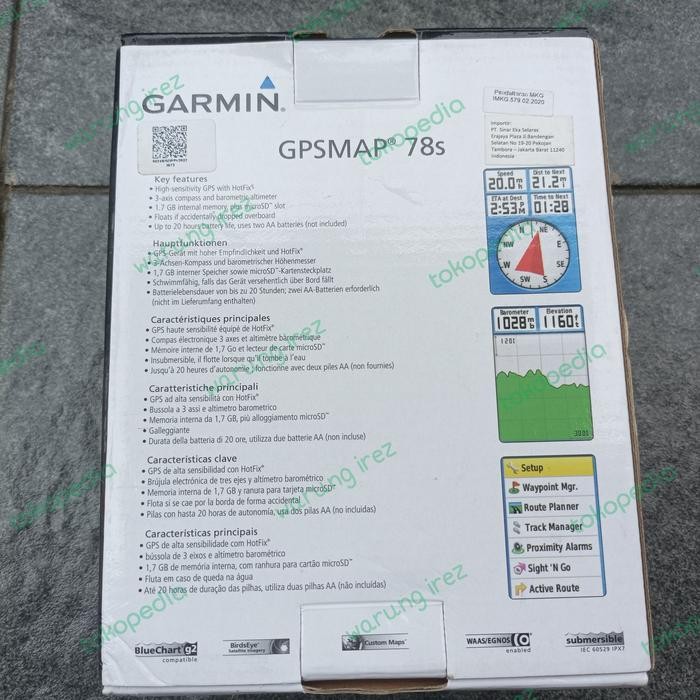 Garmin Gpsmap 78s baru
