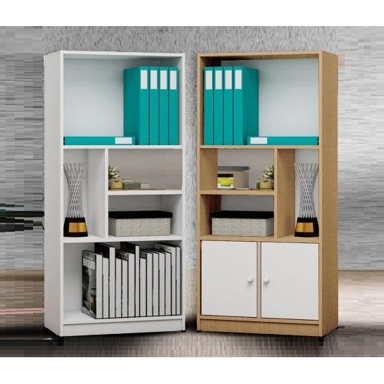 

Lemari Rak Buku Serbaguna 7 Rak Kayu Terbaru Murah Lemari Buku - Polos Hitam