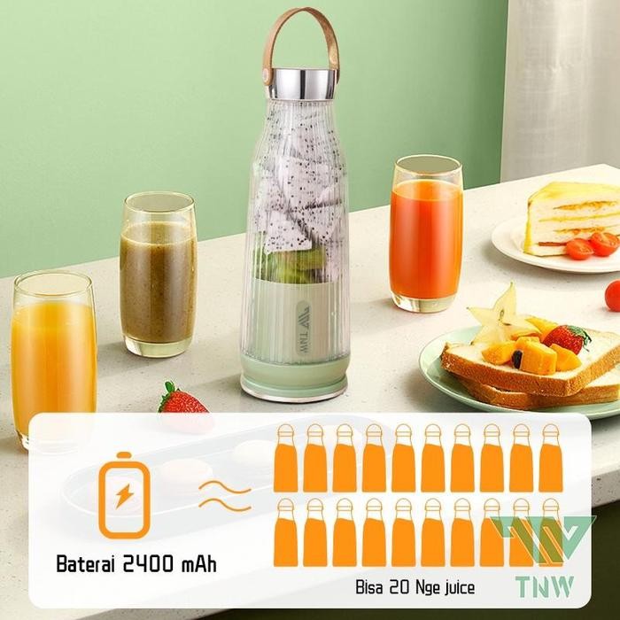 Tnw Kj6 Juice Blender Mini Juicer Portable 6 Pisau Botol Blender Kapsul Murah Blender Jus Buah