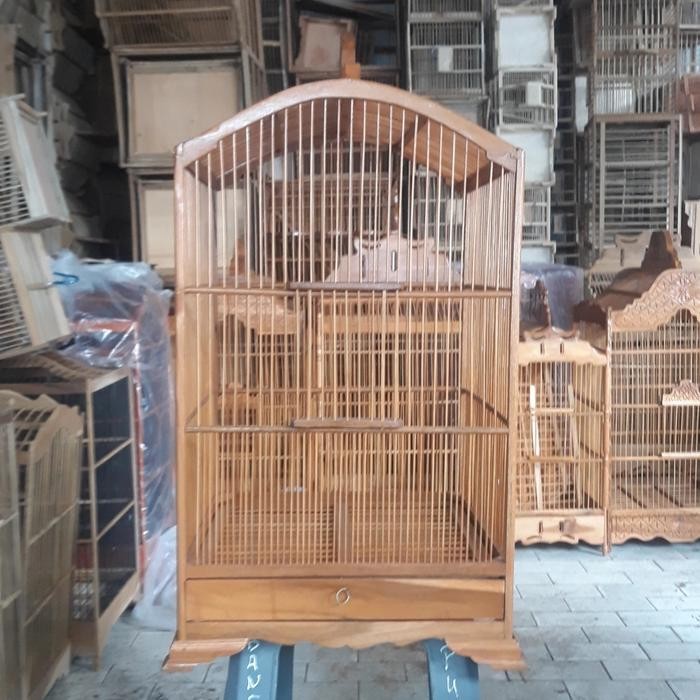 sangkar/kandang burung kosan kayu jati (/)