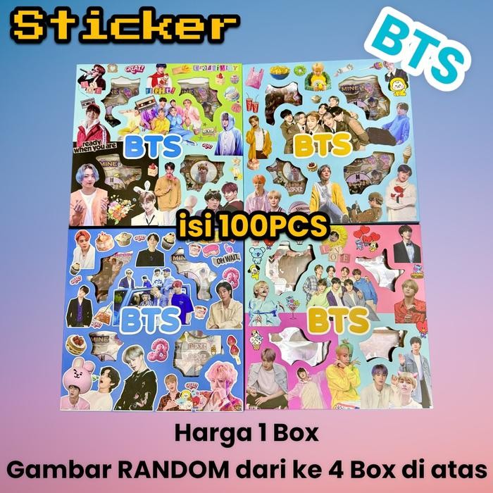 

Sticker Momo Blackpink Jennie Lisa Rose Kim Ji Soo Kpop Series Bts Sticker Isi 100Pcs