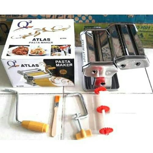 Pasta Maker Gilingan Mie Molen Pangsit Atlas Q2-8150 Pembuat Stainless Alat Mesin Pasta Pasti Ori