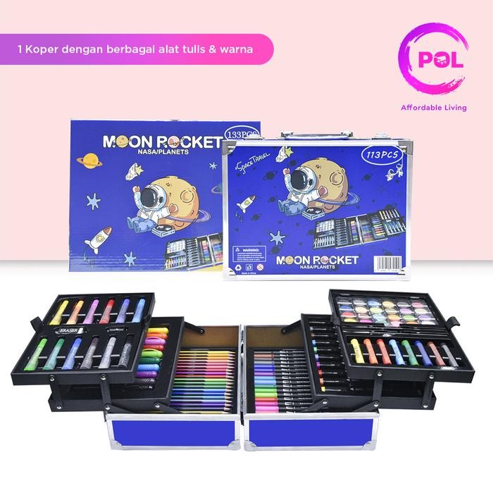 

Promo [Pol] Cod Sni Crayon Art Set 128Pcs & 133Pcs Koper Alumunium Besi Krayon Pensil Warna Terjamin