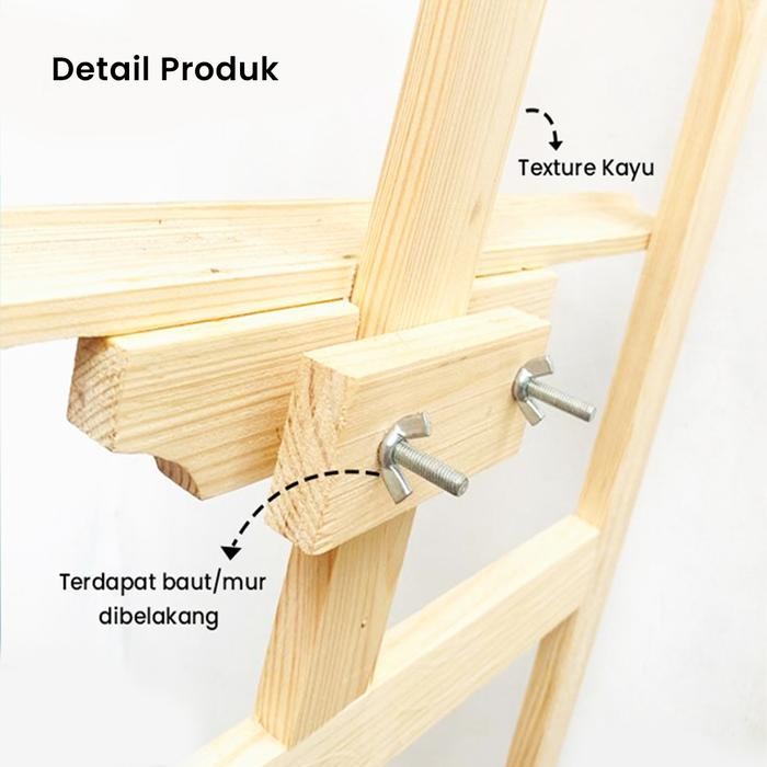 

Promo Standing Tripod Wooden Easel Tripod Kayu Stand Lukis Bingkai Foto Terjamin