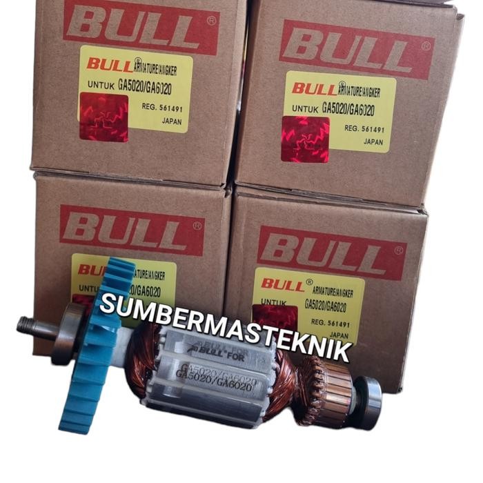 Ready- Armature Makita Ga5020 Angker Gerinda Tangan Makita 5" Ga 5020 Bull