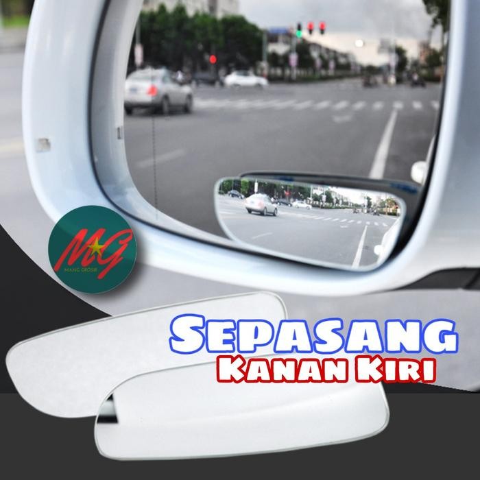 BEST KACA SPION MOBIL TAMBAHAN BLIND SPOT MIROR WIDE ANGLE 2 PCS