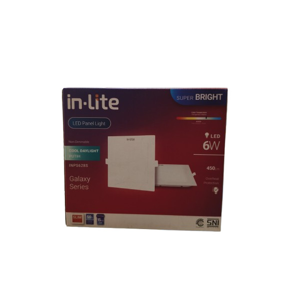 Lampu Panel Led In Bow Kotak IN LITE GALAXY 6 Watt WW