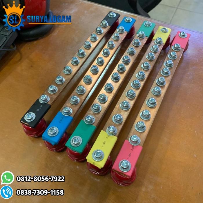 (Expert) Busbar tembaga RST + GROUND Busbar tembaga Murni