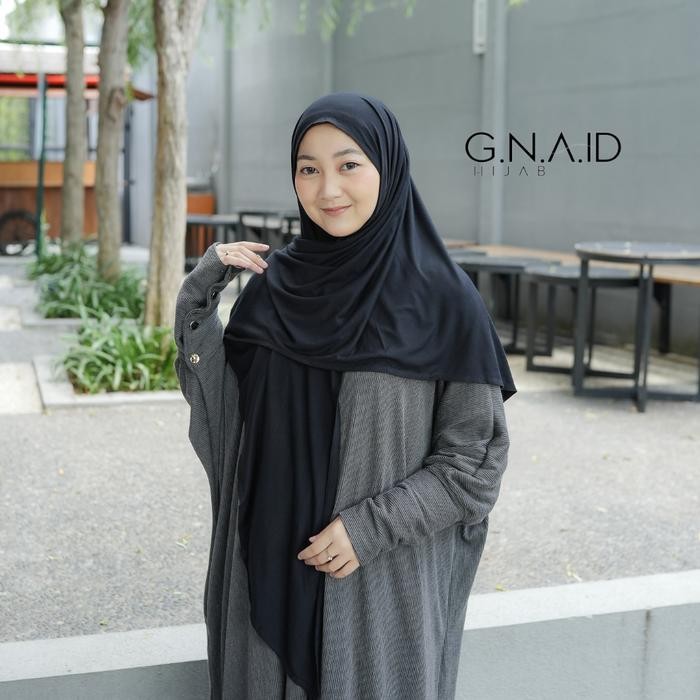 Bebas Ongkir G. N. A. ID - Hijab Saleema Oval Magnet Pashmina Rayon Premium G.N.A.ID - Panjang