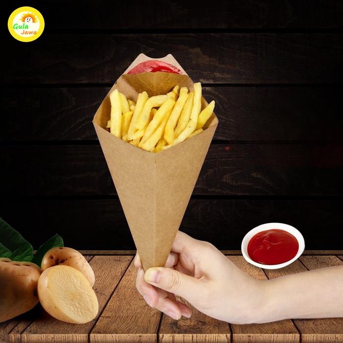 Tray Kentang Goreng Dus French Fries Box Churros Ayam 50pcs Dus Kemasan Kentang Goreng Box Packaging