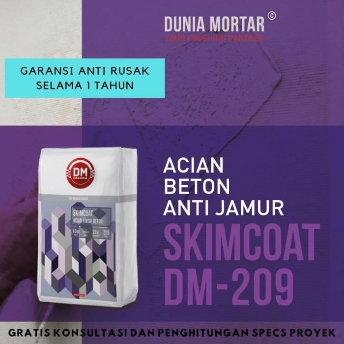 (Expert) DUNIA MORTAR Skimcoat Semen Acian Expose Dinding Beton DM209