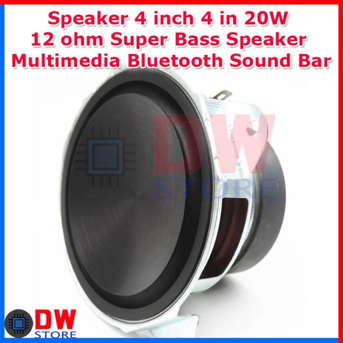 TERLARIS.. Speaker 4 inch 4in 4 in 20W Home Theater Bluetooth Super Bass Speaker