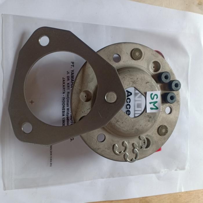 Plat Tatakan Kampas Ganda N Max Plus Snap Ring Dan Karet Gandanya