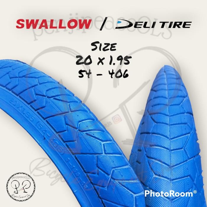 Ban Luar Swallow 20 X 1.95 Delitire Ban Sepeda 20X1.95 Ban Bmx Sepeda Lipat