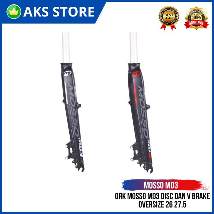 Fork Garpu Depan Sepeda Mtb Mosso Rigid Md3 Alloy Pnp Frame 26 27.5
