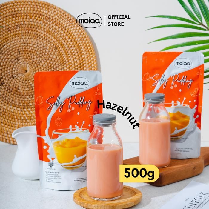 

MOIAA Silky Puding Rasa Hazelnut 500gr / Bubuk Puding Instan 500Gram