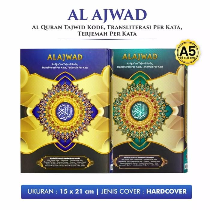 

Alquran Alajwad A5, Tajwid Latin Terjemah Per Kata Al Ajwad Uk Sedang