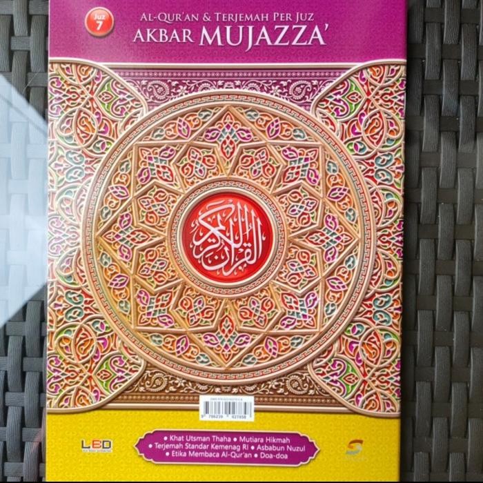 

Alquran Perjuz Terjemah Akbar Mujazza Ukuran Besar B5, Isi 30 Juz Akbar Mujaza Per Juz