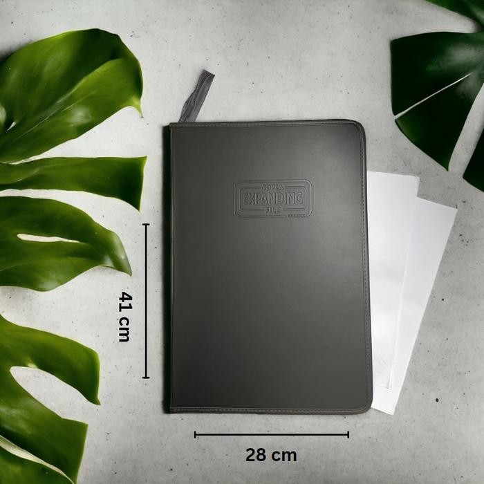 

Ready- Topla Exp9830 Map Dokumen Kulit Ukuran Folio F4 13 Pembatas Portfolio Event Alat Stationery