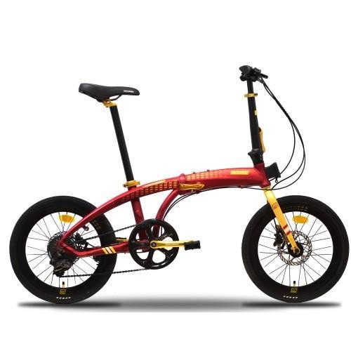 Sepeda Lipat Maximo Piegare 20 Inch Cyclo Bx8 8.0 Outdoor Navy Blue-Orange