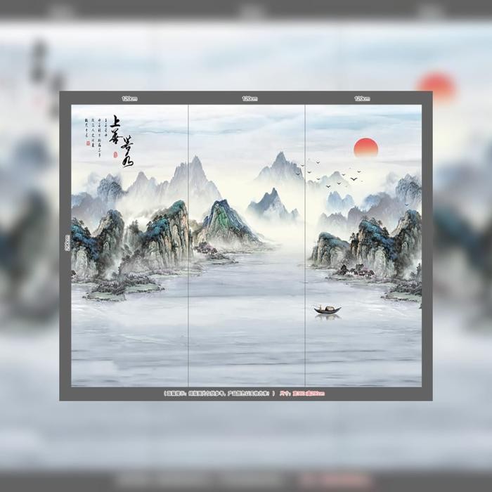 Marmer Pvc Uv Board / Wallboard Pvc Dinding/ Per Set 3 Lembar