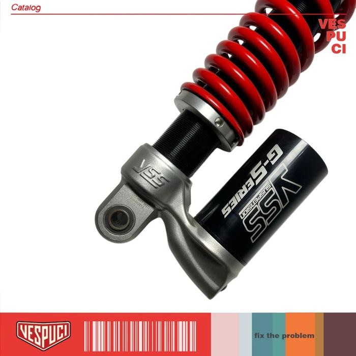 Shockbreaker / Shock Breaker YSS G-Series Red Belakang 400mm for Vespa Sprint Primavera I-get