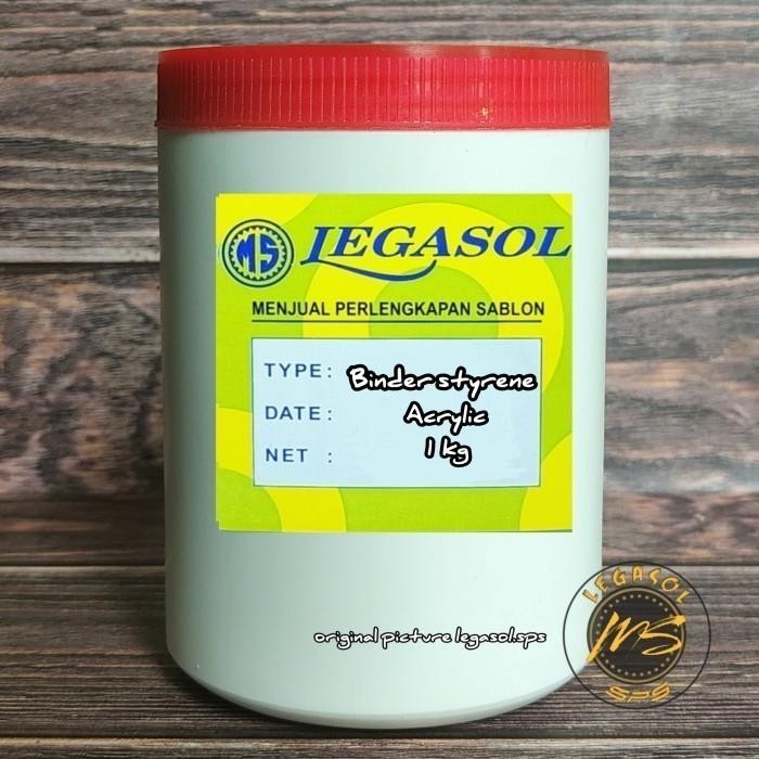 Legasol Binder Cair Full Acrylic Glossy/Lentur @5Kg ( U/Cat Tembok & Sablon ) #Gratisongkir
