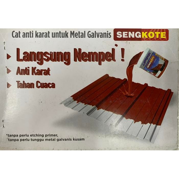 Cat Galvanis/ Almunium Propan Sengkote 1Ltr #Gratisongkir