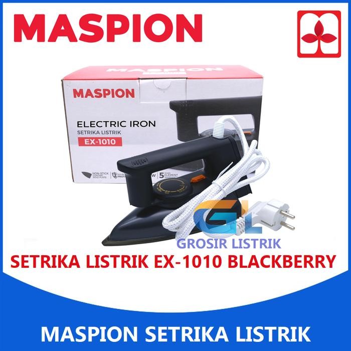 Maspion Setrika Listrik Ex-1010 Blackberry Gosokan Ex1010 Original
