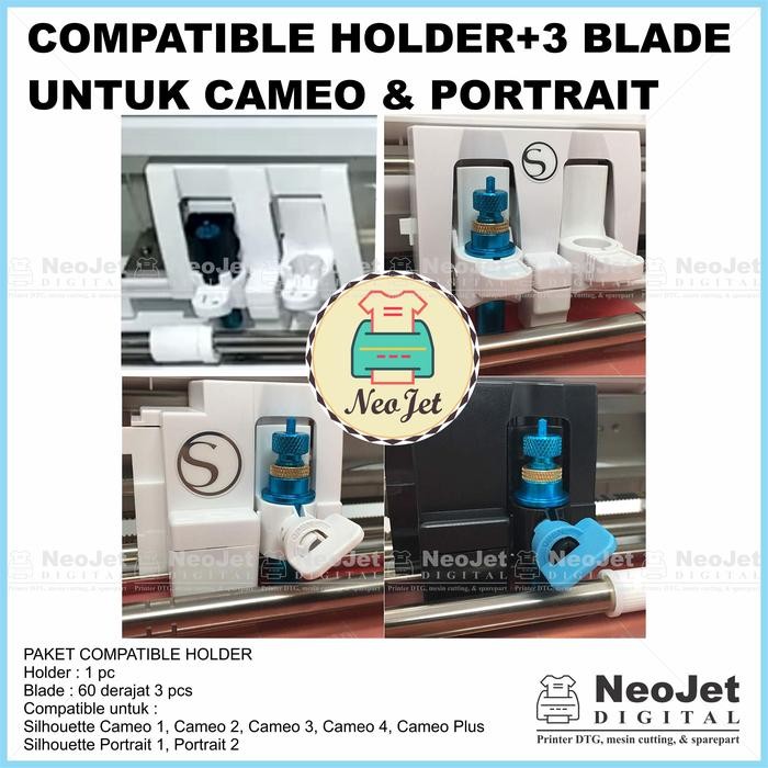 

HOLDER BLADE CAMEO PORTRAIT CURIO + 3 PCS MATA PISAU ROLAND 45 DERAJAT KODE 960