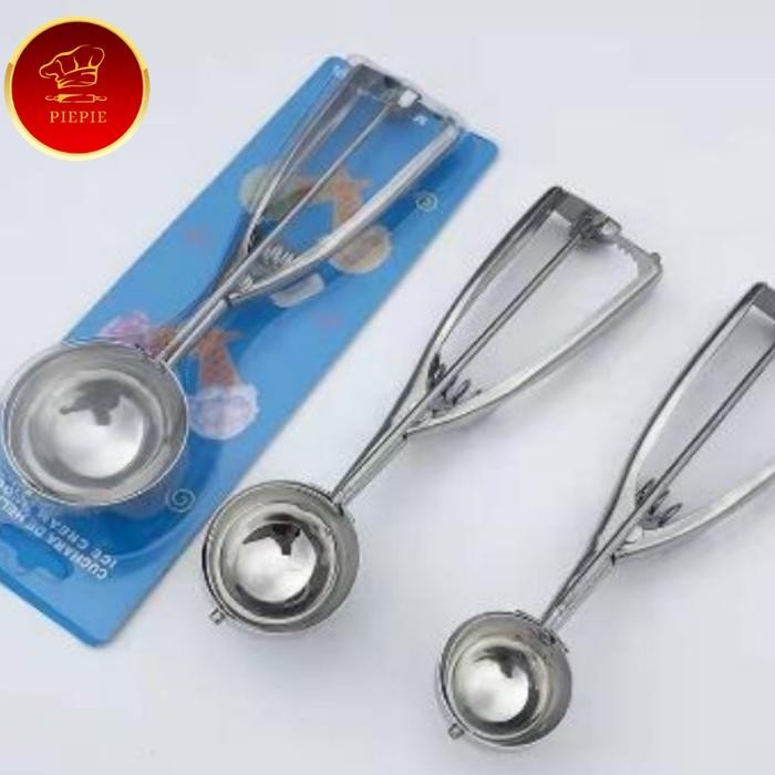 Sendok Scoop Es Krim Alat Scoop Ice Cream Yoghurt Cookies Ss - Kecil #Gratisongkir