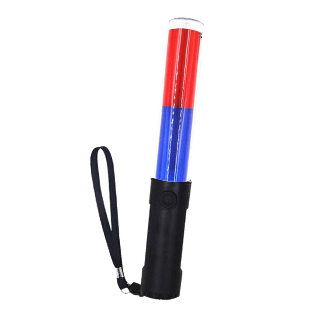 LED Flashlight Traffic Baton Modes Mini Fluorescent Sticks