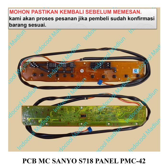 Pmc-42 Panel / Modul Mesin Cuci / Pcb Mesin Cuci Sanyo S718 Panel Pmc-42