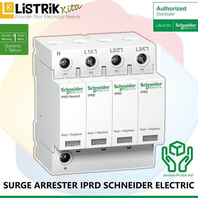 Promo Terbaru Surge Arrester Schneider IPRD 65R 65KA 350V 3Pn dengan Remote Tran - A9L65601 Low Pric