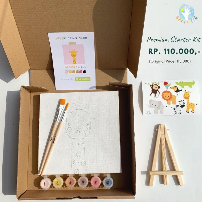 

Premium Starter Paint Kit (include easel)