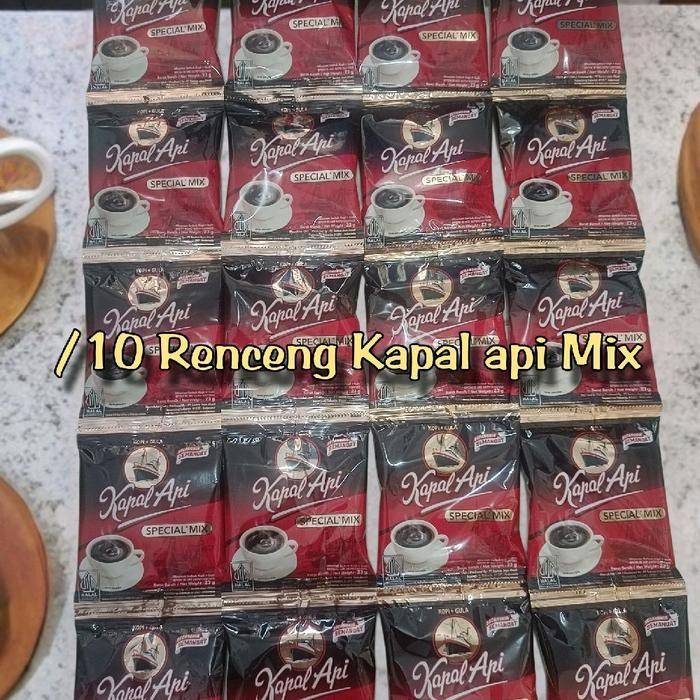 

New paket 10 renceng kapal api special mix kopi kapal api