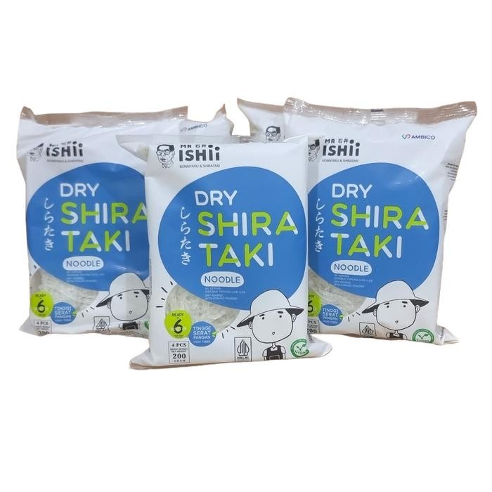 

Mie mi shirataki sirataki porang konnyaku konjac konyaku Noddle kering untuk diet 200 Gram (Pack)