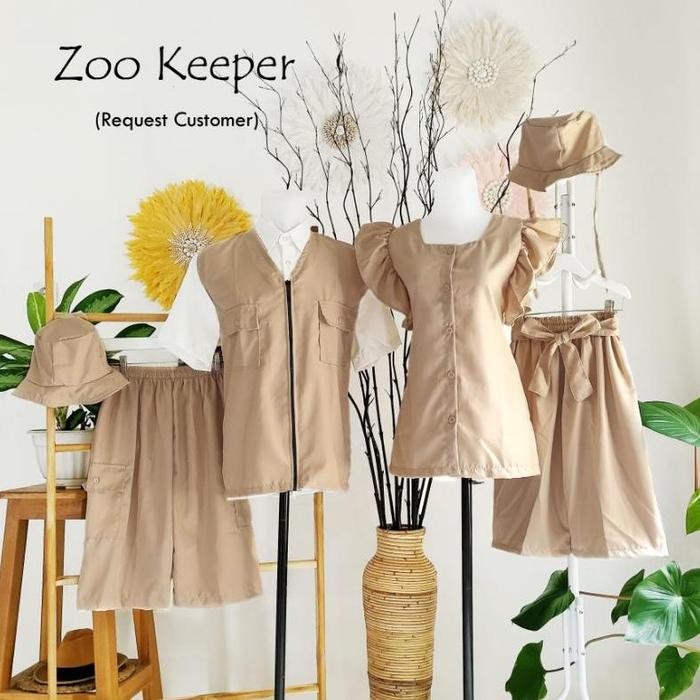 Promo / Terlaris Kostum Safari Anak Dan Dewasa / Baju Safari / Kostum Zoo Keeper /Kostum Pemburu