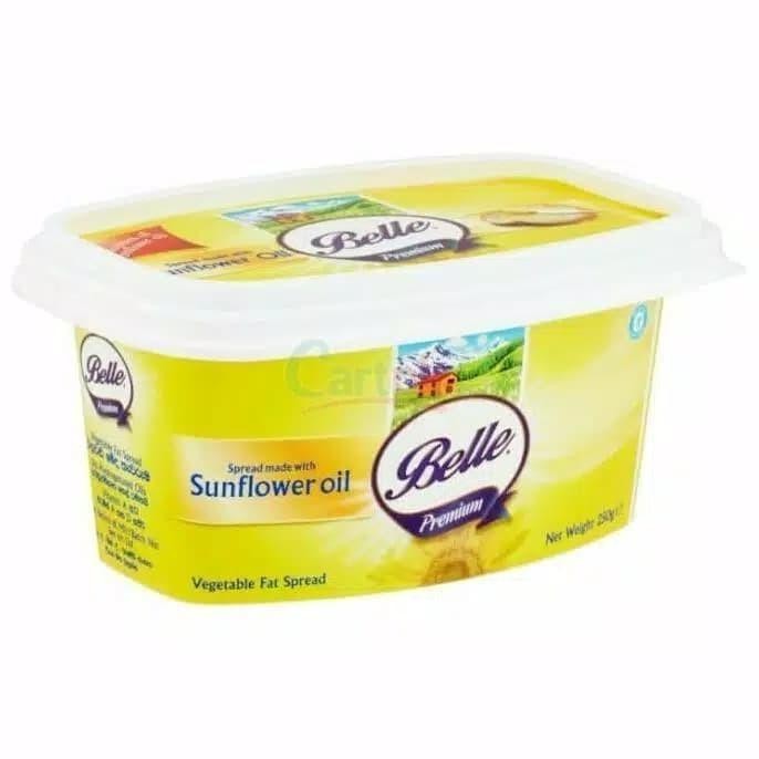 

Mentega Belle margarin sunflower oil vegetable spread 250gr
