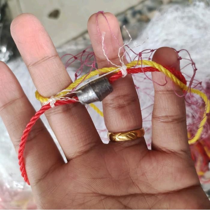 Jaring udang 3 lapis nilon siap pakai