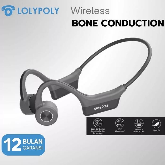 Lolypoly Earphone Wireless Bone Conduction Sports Running