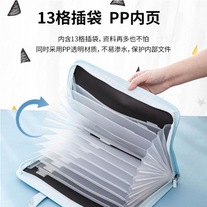 

Document Bag / Tas Dokumen File Deli A4 13 Sekat 72561