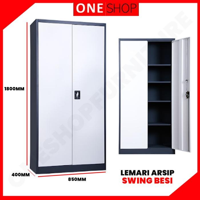 Best Seller Lemari Arsip Besi 2 Pintu Swing Lemari Arsip Besi Plat Ayun Swing Grab/Gosend